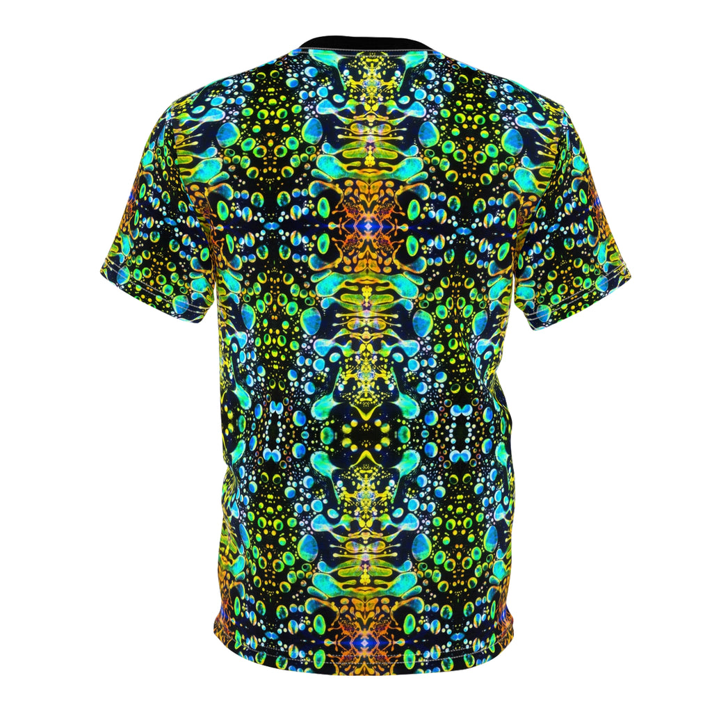 Green Liquid Light All Over Print Shirt