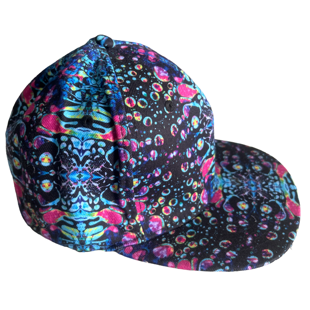 Cyan Liquid Light Flex Fitted Hat