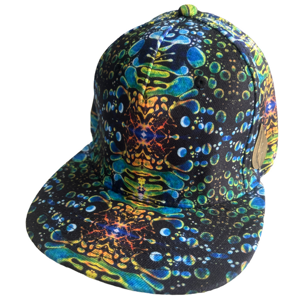 Green Liquid Light Flex Fitted Hat