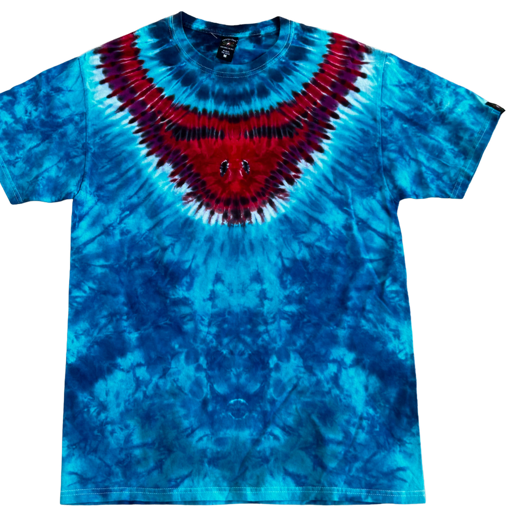 Red/Blue Stealie Tie-Dye Medium