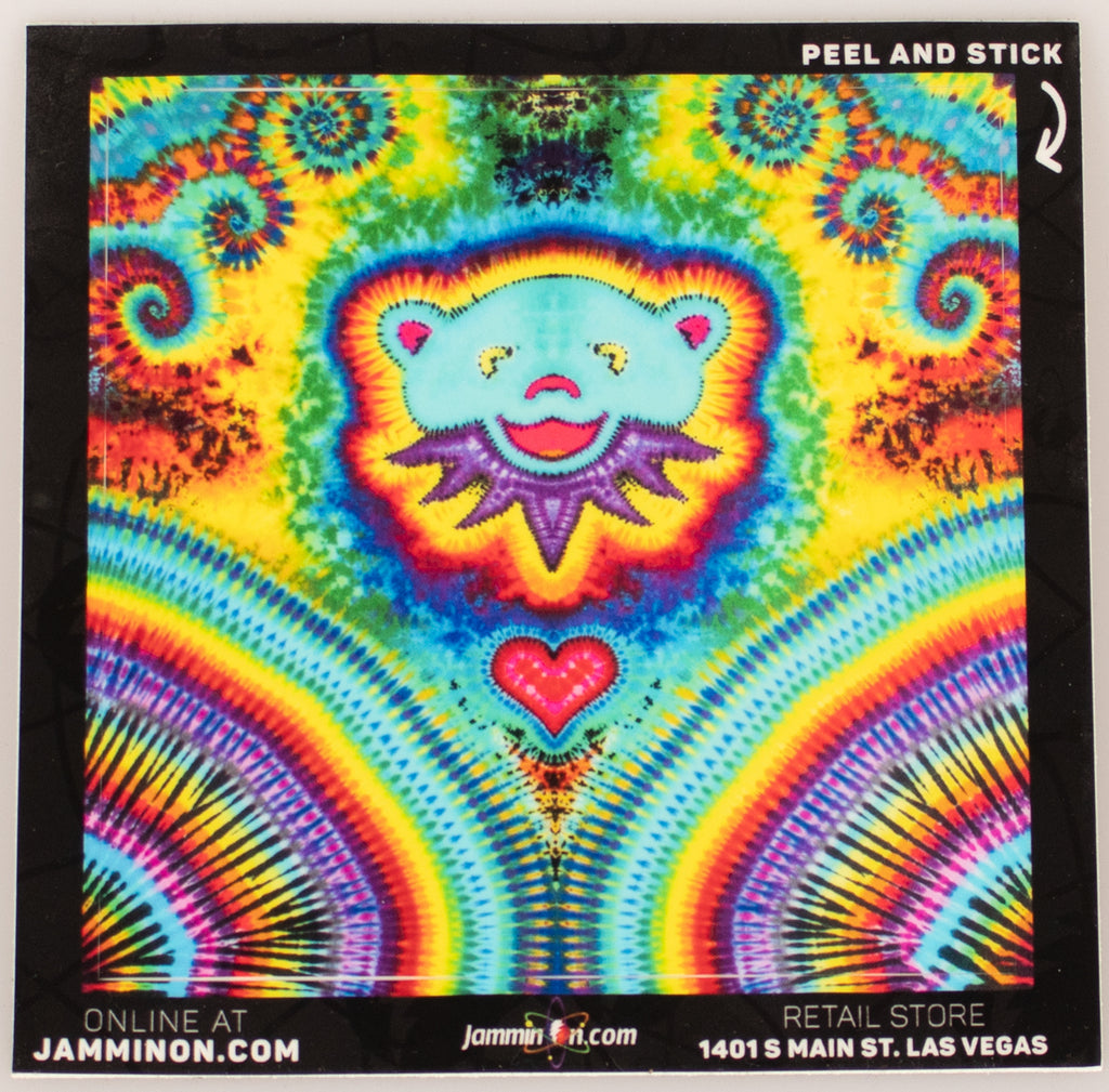 Jammin Love Bear Peel Off Sticker