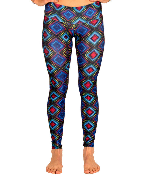 Black & Blue Diamond Legging - Jammin UNO Collection