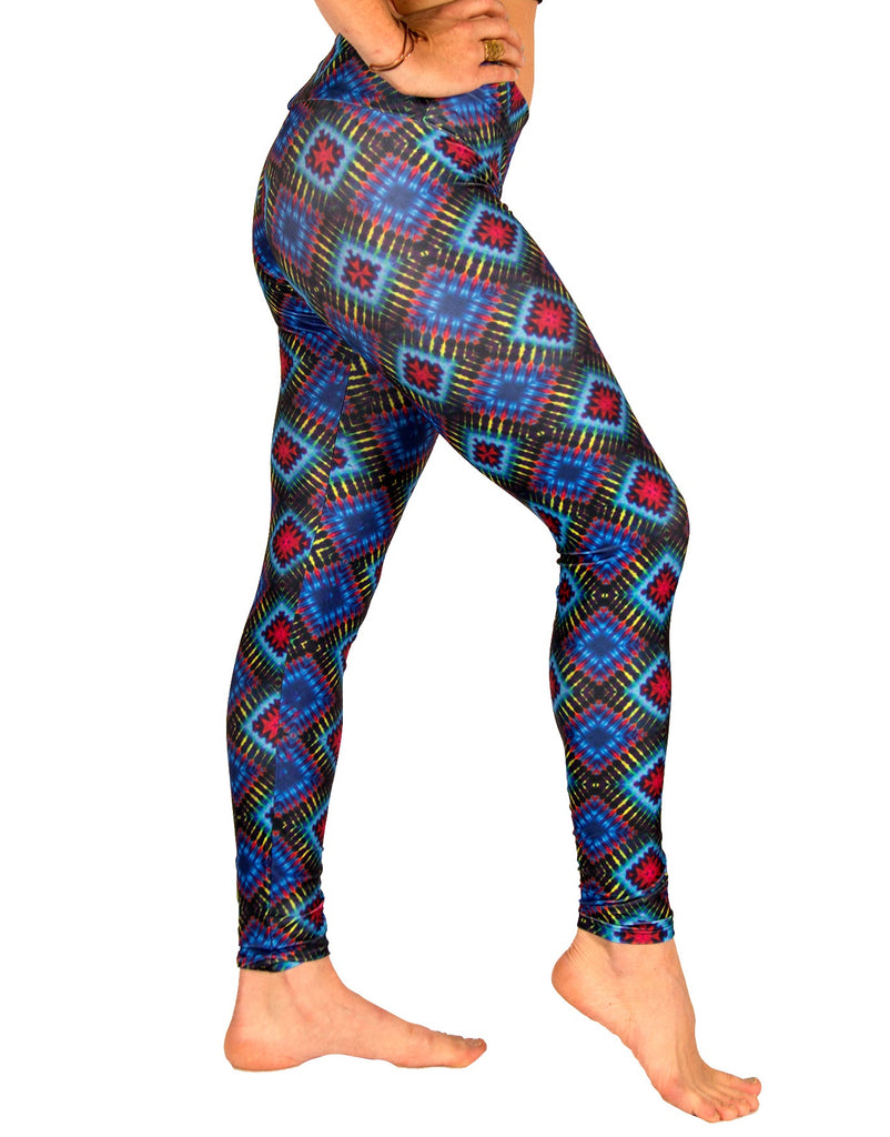 Black & Blue Diamond Legging - Jammin UNO Collection