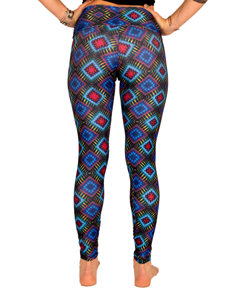 Black & Blue Diamond Legging - Jammin UNO Collection