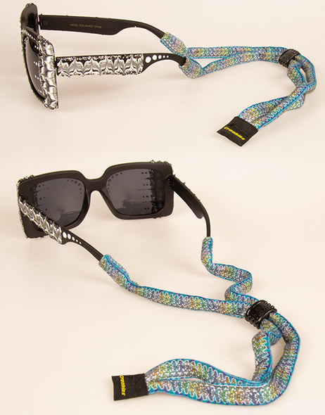 Croakies Suiters - Dancing Skeletons Blue/White