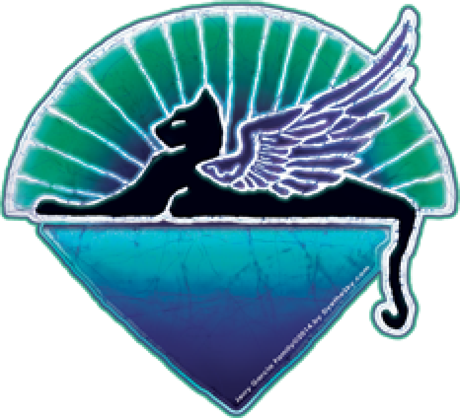 Jerry Garcia Winged Cat Sticker