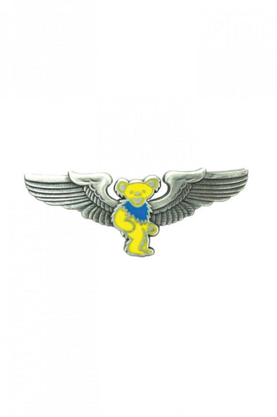 Grateful Dead Yellow Bear Pin 1.5"