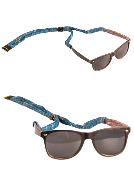 Croakies Suiters - Blue Bolts