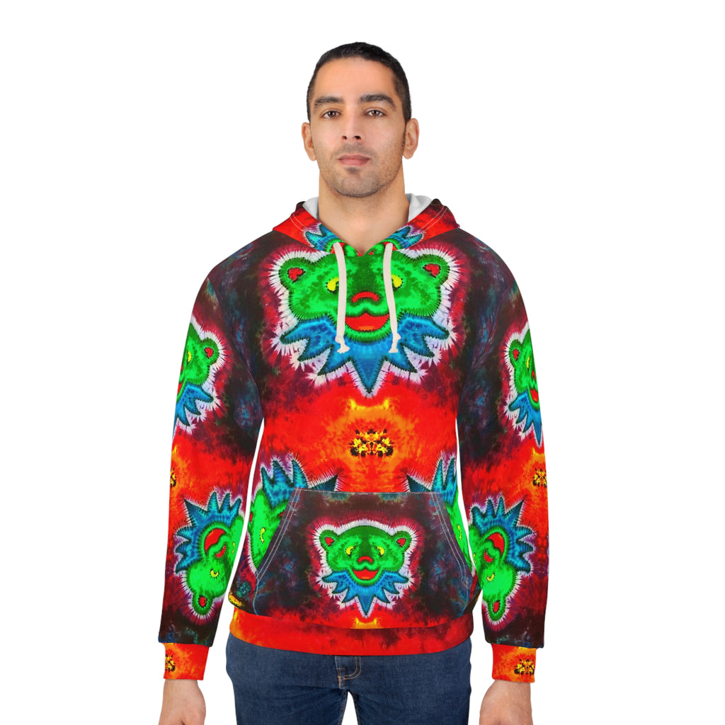 Three Dancing Bears Tie-Dye AOP Hoodie | JamminOn