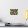 Om Symbol Rainbow Tie-Dye Canvas Print | JamminOn