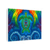 Rainbow Arch Sea Turtle Tie-Dye Canvas Print | JamminOn