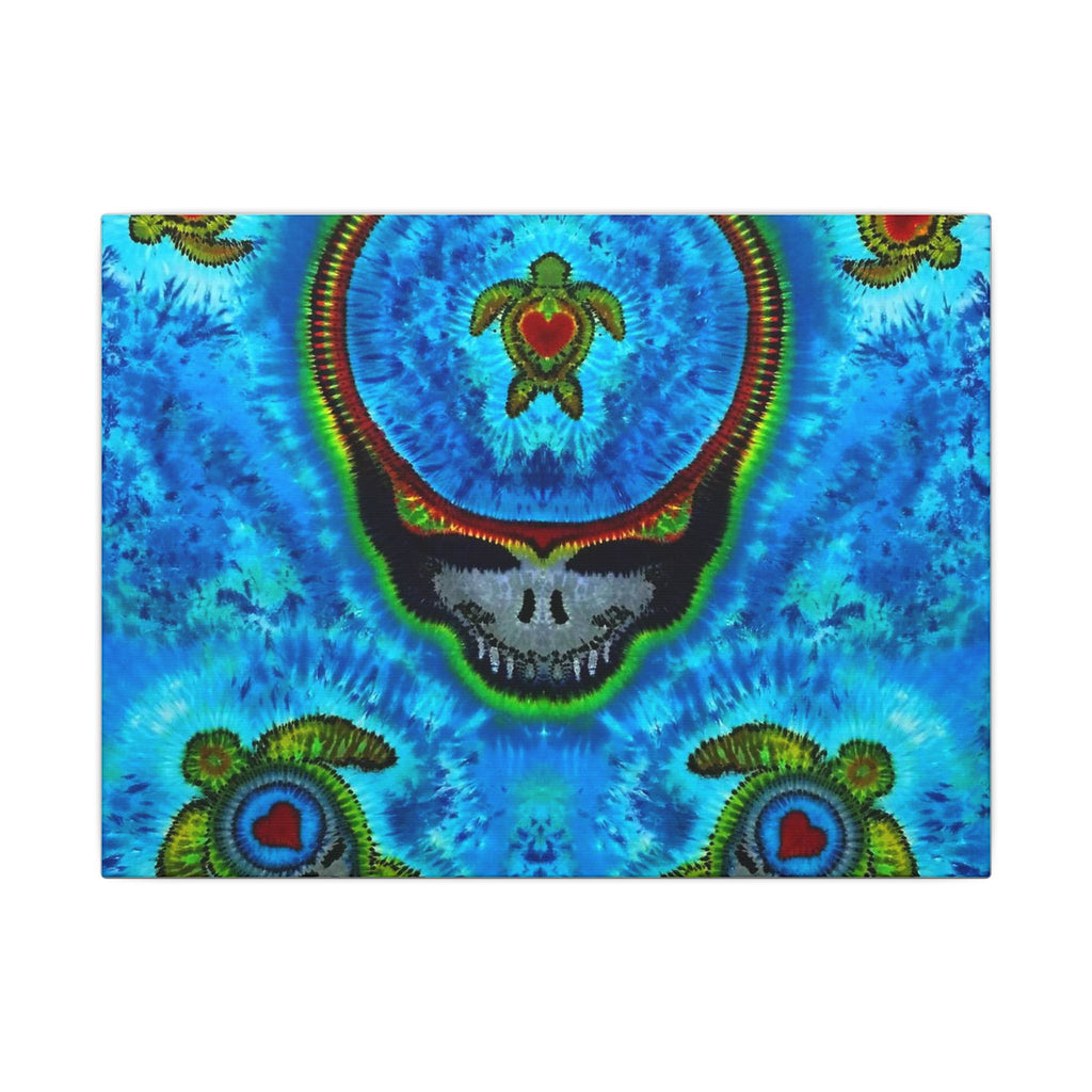 Peace Sign Fire Tie-Dye Canvas Print | JamminOn