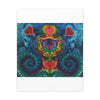 Cosmic Bear Hearts Tie-Dye Wall Art Canvas Print | JamminOn
