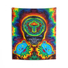 Mushroom Skull Mandala Tie-Dye Tapestry | JamminOn