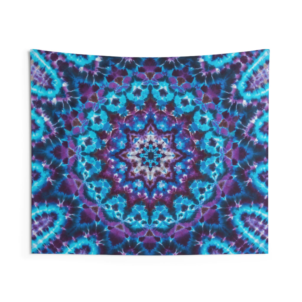 Azure Tie-Dye Psychedelic Wall Tapestry | JamminOn