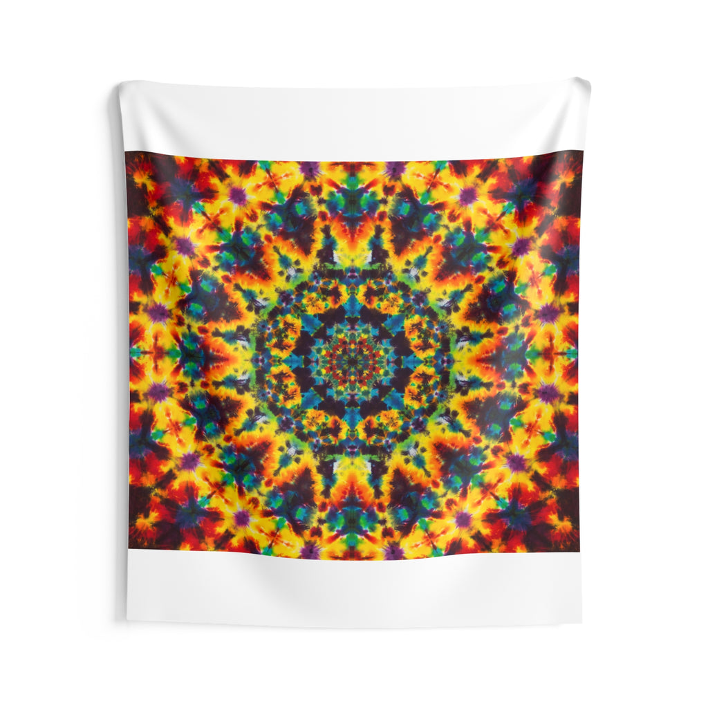 Lions Mane Fire Mandala Tie-Dye Tapestry | JamminOn