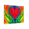 Rainbow Heart of Love Tie-Dye Canvas Print | JamminOn
