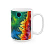 Rainbow Bear Full Spectrum Psychedelic Tie-Dye Coffee Mug | JamminOn