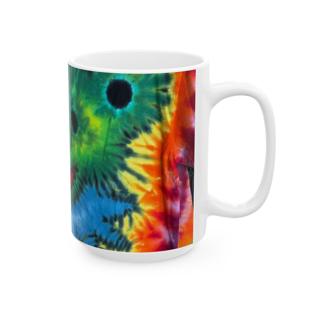 Rainbow Bear Full Spectrum Psychedelic Tie-Dye Coffee Mug | JamminOn