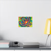 Om Symbol Rainbow Tie-Dye Canvas Print | JamminOn