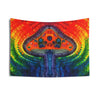 Psychedelic Mushroom Mandala Tie-Dye Wall Tapestry | JamminOn