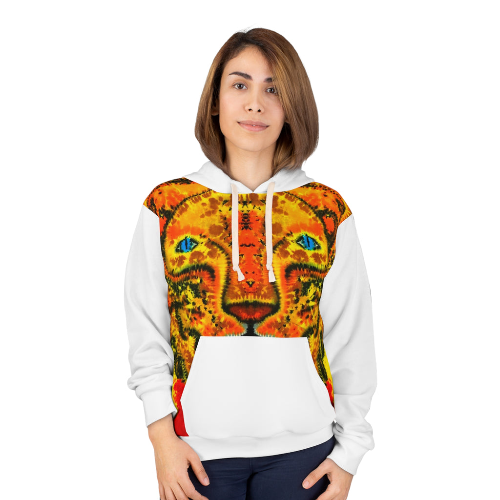 Rasta Lion Tie-Dye AOP Hoodie | JamminOn