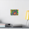 Om Symbol Rainbow Tie-Dye Canvas Print | JamminOn
