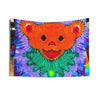 Orange Bear Radial Tie-Dye Wall Tapestry | JamminOn