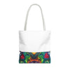Dancing Bear Rainbow Hearts Psychedelic Tie-Dye Tote Bag | JamminOn