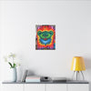 Rainbow Bear Full Spectrum Tie-Dye Wall Art Canvas Print | JamminOn