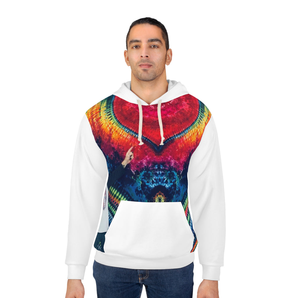 Rainbow Heart Tie-Dye AOP Hoodie | JamminOn