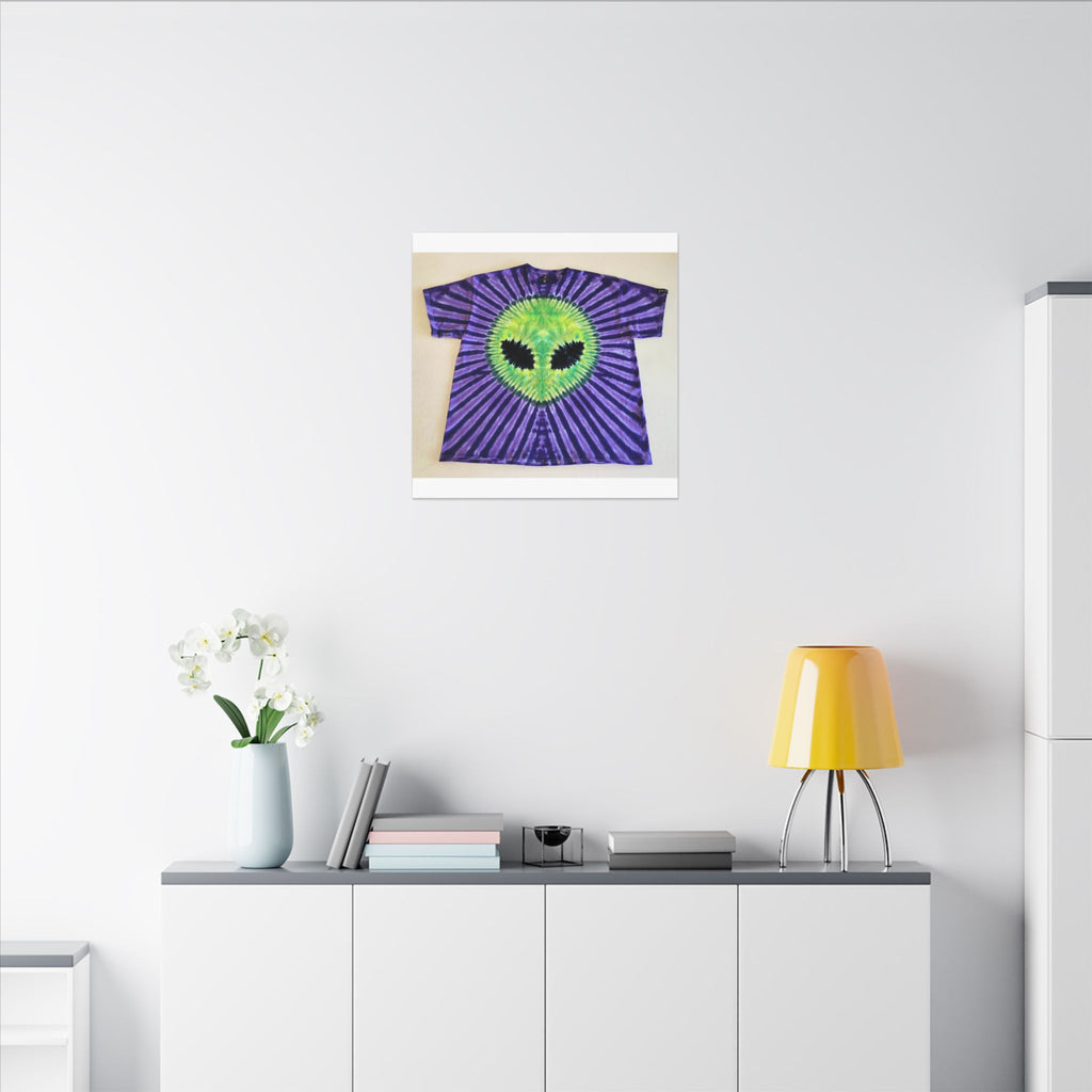 Alien Starburst Tie-Dye Wall Art Canvas Print | JamminOn