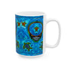 Stealie Turtle Mandala Tie-Dye Ceramic Mug | JamminOn