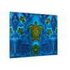 Sea Turtle Family Tie-Dye Canvas Print | JamminOn