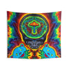 Mushroom Skull Mandala Tie-Dye Tapestry | JamminOn