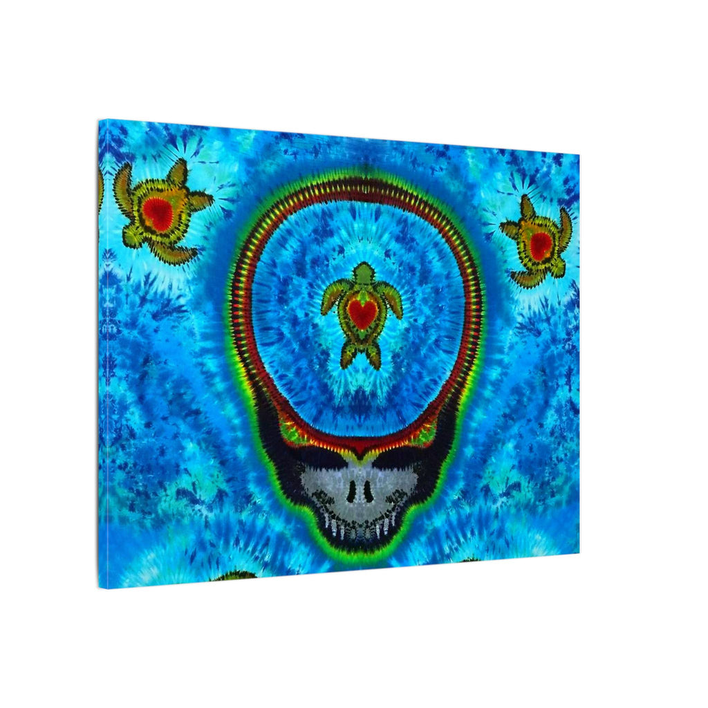Stealie Turtle Mandala Tie-Dye Canvas Print | JamminOn