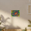 Om Symbol Rainbow Tie-Dye Canvas Print | JamminOn