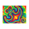 Om Symbol Rainbow Tie-Dye Canvas Print | JamminOn