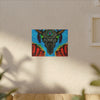 Buffalo Skull Tie-Dye Canvas Print | JamminOn
