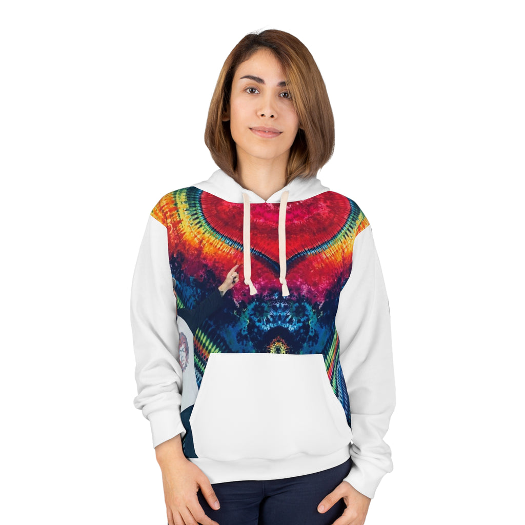 Rainbow Heart Tie-Dye AOP Hoodie | JamminOn