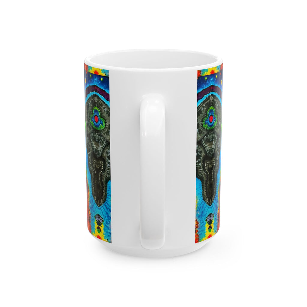 Buffalo Skull Tie-Dye Ceramic Mug | JamminOn