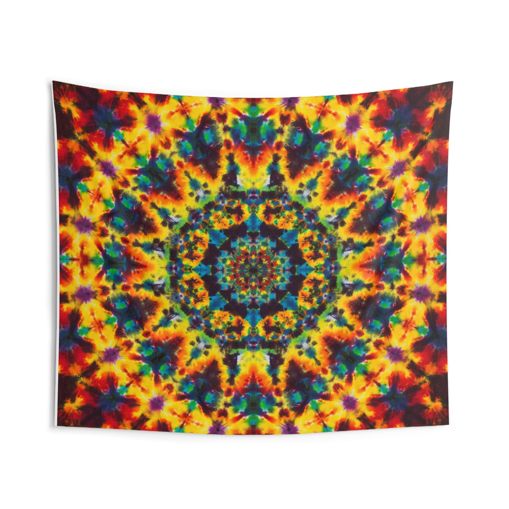 Lions Mane Fire Mandala Tie-Dye Tapestry | JamminOn