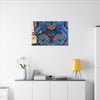 Cosmic Bear Mandala Tie-Dye Wall Art Canvas Print | JamminOn