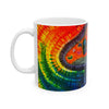 Psychedelic Mushroom Mandala Tie-Dye Ceramic Mug | JamminOn
