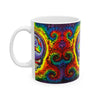 Stealie Skull Bear Heart Tie-Dye Ceramic Mug | JamminOn