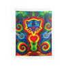 Blue Bear Heart Tie-Dye Wall Tapestry | JamminOn