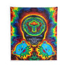Mushroom Skull Mandala Tie-Dye Tapestry | JamminOn