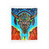 Desert Skull Cosmic Tie-Dye Wall Tapestry | JamminOn