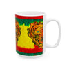 Rasta Lion Tie-Dye Ceramic Mug | JamminOn