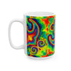 Om Symbol Rainbow Tie-Dye Ceramic Mug | JamminOn